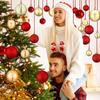 12Pcs 6cm Christmas Ball Decoration for Christmas Tree Hanging Home Room Decor New Year Navidad Pendant Gold Ball Gift Accessory
