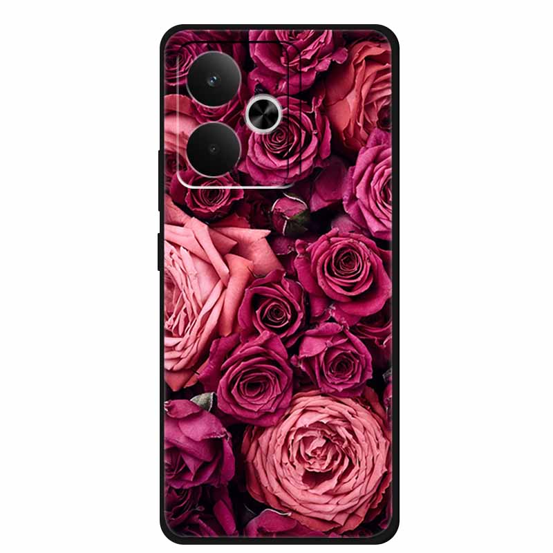 For Realme GT 7 T 7T Phone Case Fashion Photos Black Silicone Soft Back Cover Case For Realme GT 7T GT7 7 T Case GT7T Coque Capa
