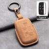 Leather Car Remote Key Case Cover for Jaguar XF XJ XE XJL XF for Land Rover Range Rover Sport Evoque Freelander Auto Key Shell