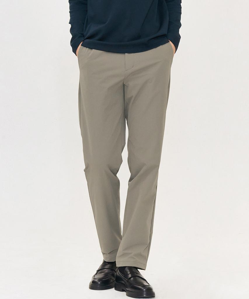 CHASECULT Men'S Stretch Tapered Slacks - Khaki
