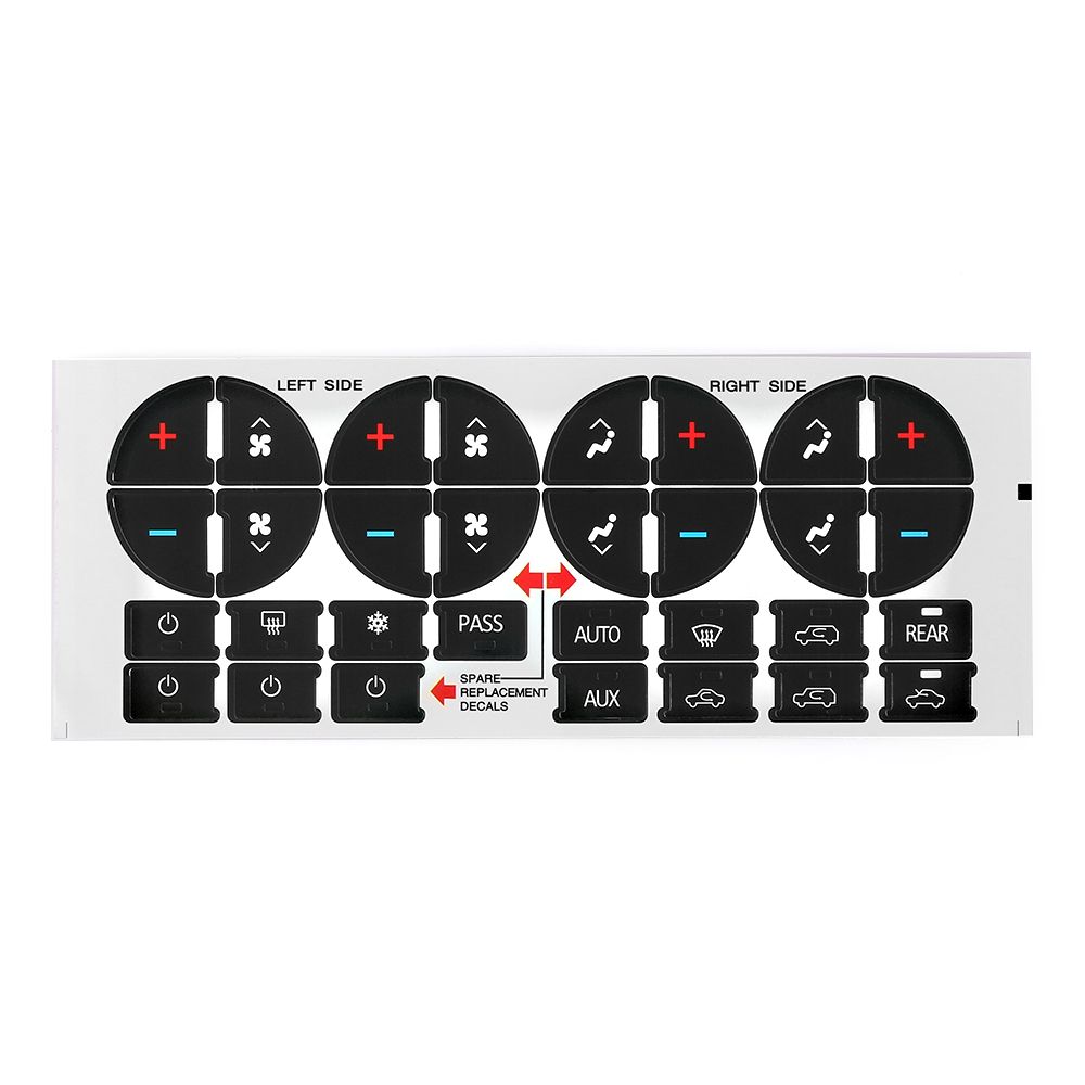 Button Repair Decoration Control Button Decal Climate Control Replacement Car Interior Stickers