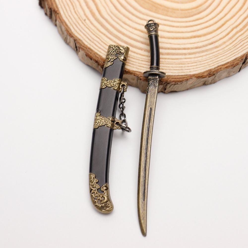 Ancient Mini Sword KeyChain 12cm Scabbard Key Ring Toy Weapon Key Chain Women
