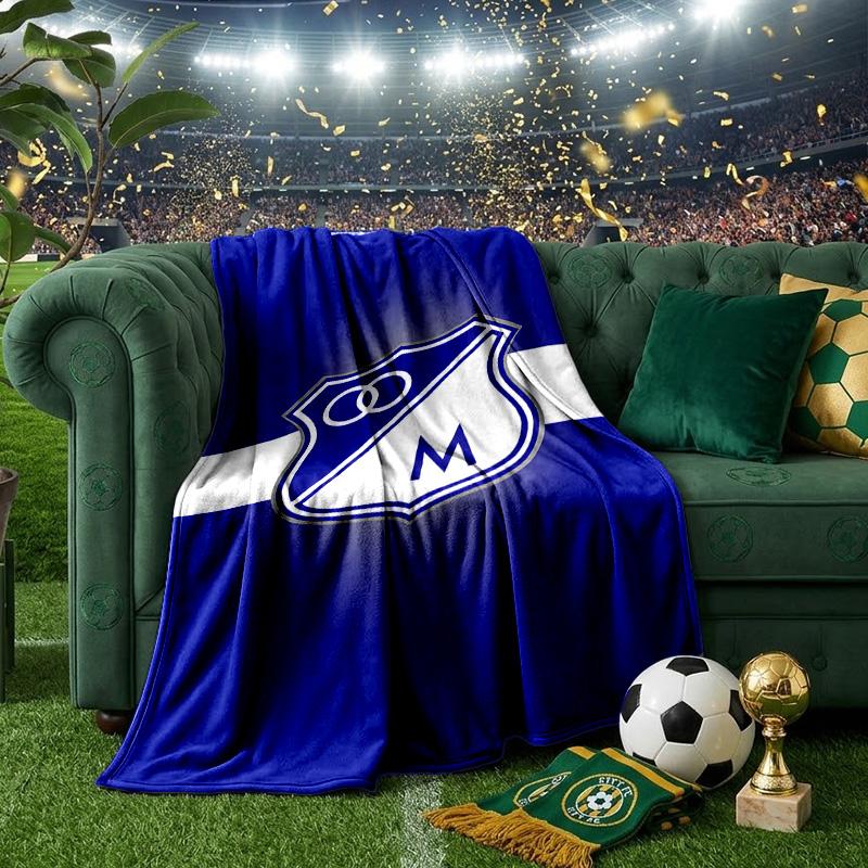 Blue Shield Emblem Millo-narios Blanket Lightweight Ideal Bedding Blanket Perfect for Travel, Living Rooms, Offices, Sofas, Fan Christmas gift