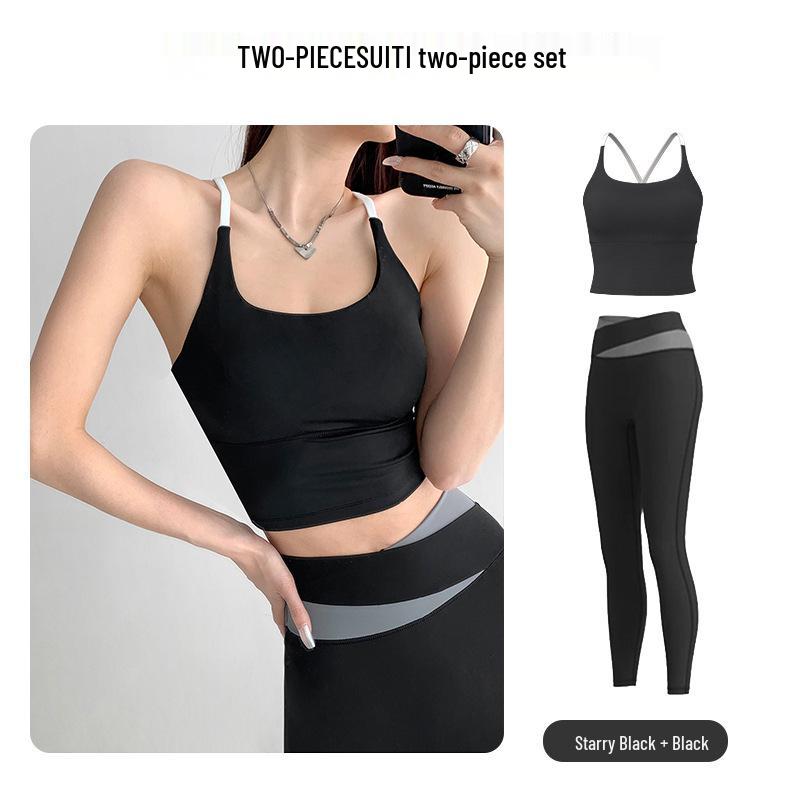 Damen stoßfestes schnelltrocknendes Yoga-Tanktop & Sport-BH - Anti-Hänge-Fitness-Top