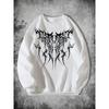 Gothic Vintage Thorn Print Comfortable And Warm Casual Sweatshirt for Autumn And Winter