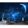 3d Galaxy Wallpaper Abstract Blue Starry Mural Living Room Bedroom Tv Sofa Backdrop Home Decor 3d Fresco