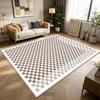 Modern Black White Striped Geometric Carpet Large Living Room Table Rug Soft Fluffy Non-slip Washable Bedroom Lounge Floor Mat