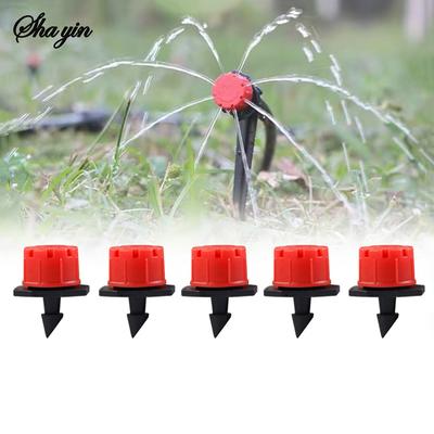 50/100 stuks Verstelbare Irrigatie Tuin 1/4'' Druppelaar Micro Druppelirrigatie Sproeiers voor Watersysteem