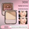 Xixi Palette Contouring Opaca Luce Bianca Fase Lunare - Polvere Opaca Naturale a Bassa Saturazione per Principianti
