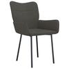 Dining Chairs 2 Pcs Dark Grey Velvet