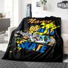 Custom Name Skateboard Theme Printed Blanket - Perfect for Couch, Bed, Travel & Outdoor Use | Machine Washable, Cozy & Durable.