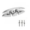 Pack of 1 Flexible 5/6 Inch Foldable Cleat Stainless Steel Construction Rust Proof Includes Screws Accessories
