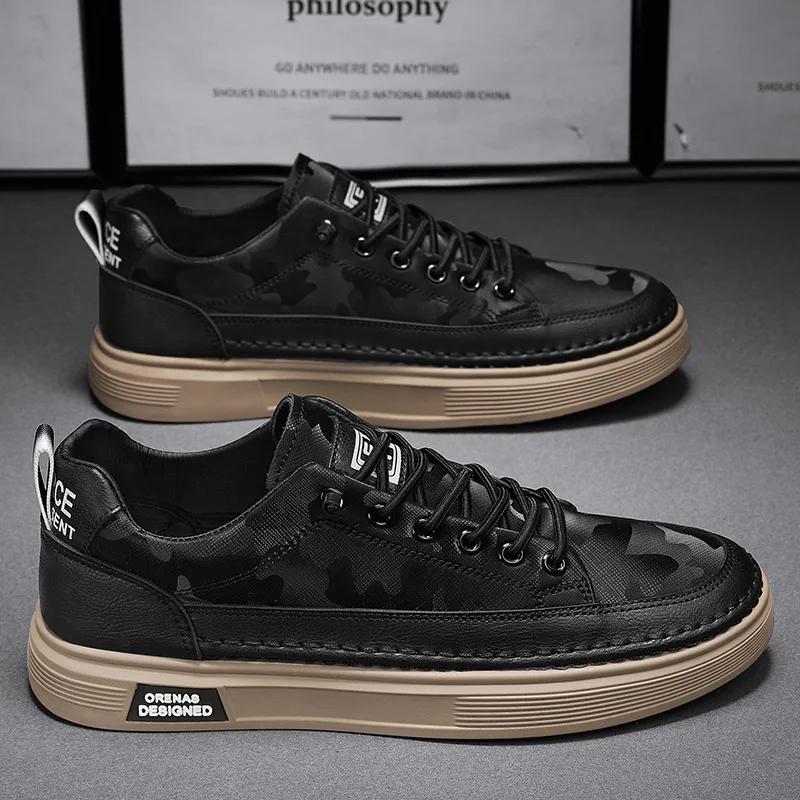 Mens Shoes Casual Platform Leather Chef's Loafers Fashion Summer Sneakers Outdoor Driving Tennis Running Luxury Trainers