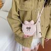 Urban Minimalist Girls Small Leather Crossbody Bag With Bow And Zipper Closure For Daily Use