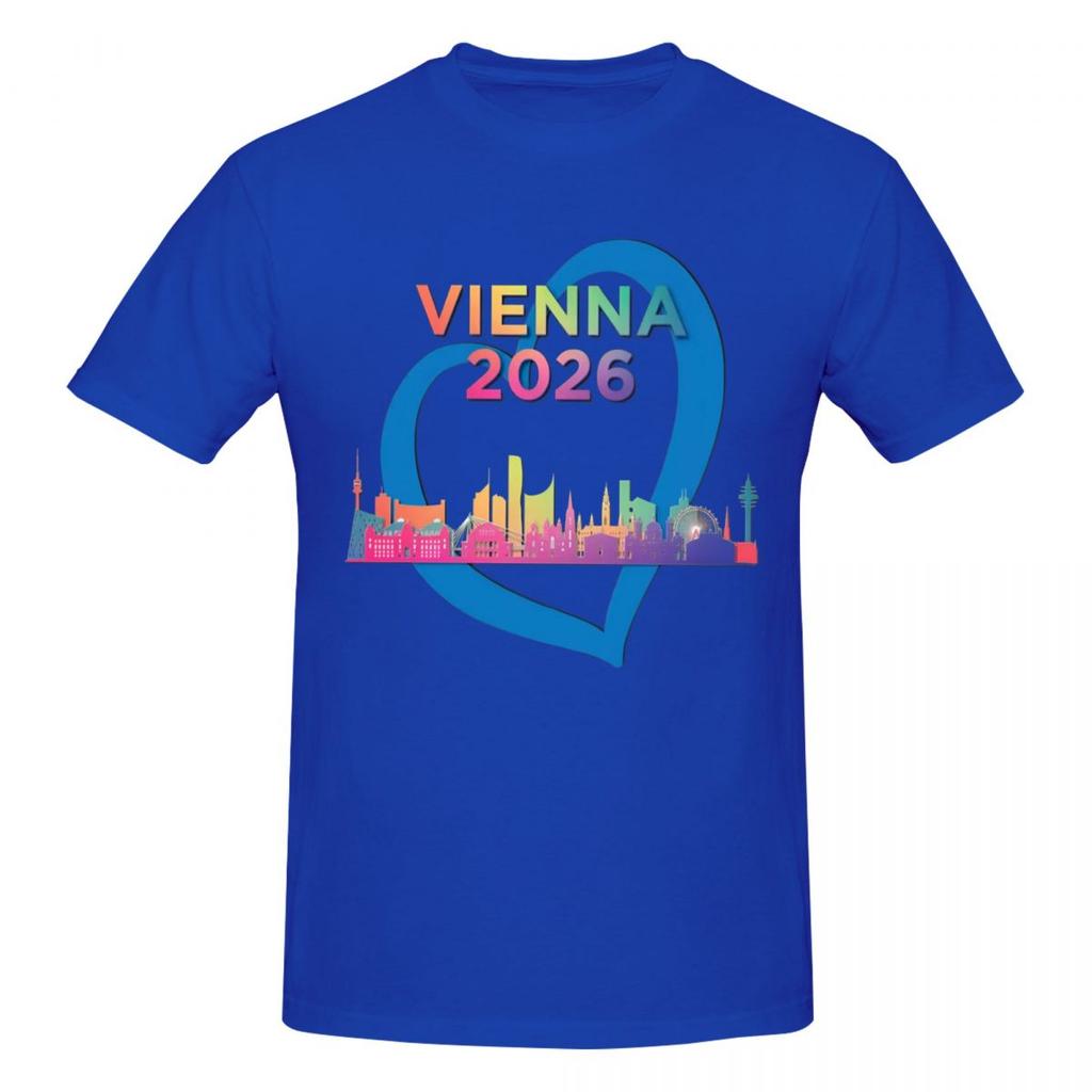 T-shirt Unisexe Concours Eurovision de la Chanson 2026 Super T-shirt Streetwear Coton T-shirt Anime
