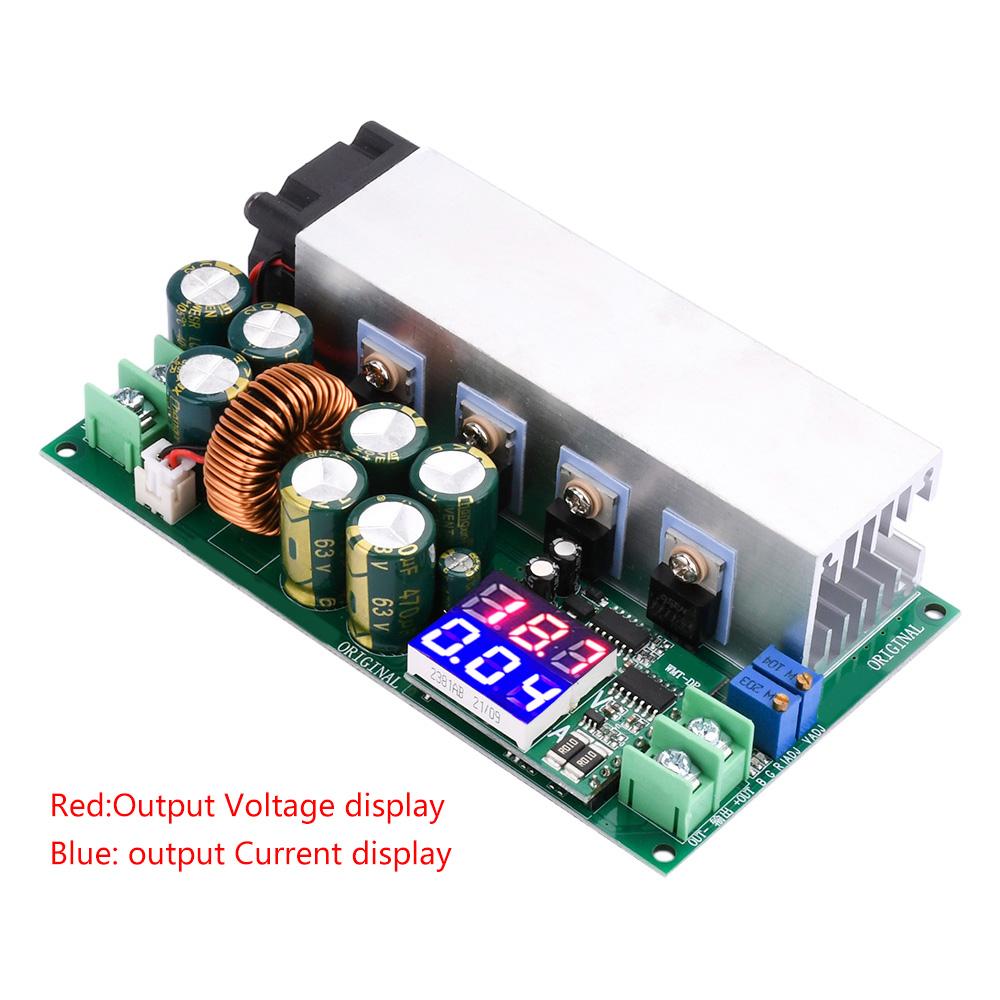 DC12-80V 20A Einstellbares Buck-Konstantstrom-Konstantspannungs-Modul mit Spannungs- und Stromanzeige 600W Buck-Wandlermodul