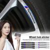 4Pcs Auto Wheel Hub Badge Tire Rim Stickers Accessories For BMW E46 E39 E90 E60 E36 F30 F10 E34 E30 F20 E92 M3 M4 X5 X6