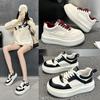 Leather Platform Women's 2026 Autumn New Fashion Heightening Lightweight Sports and Leisure Board Shoes