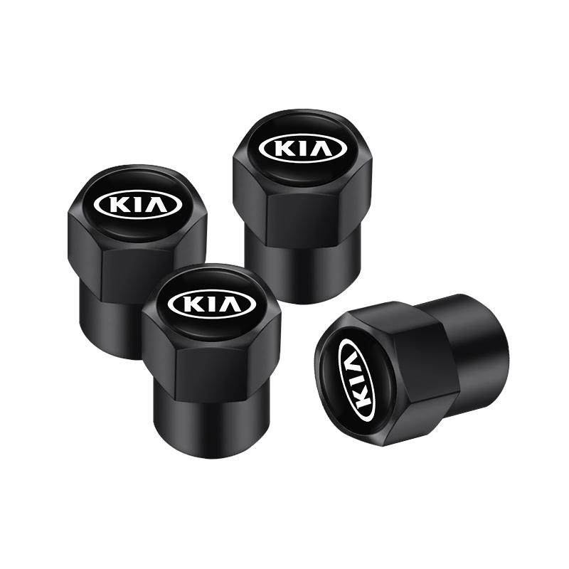 4Pcs Aluminum Alloy Car Tire Valve Cap Auto Wheel Accessories For KIA EV6 Stinger RIO Sorento Picanto Ceed Borrego Syros K4 K5 Snpwz70