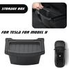 For Tesla Model Y Juniper / Launch 2025 Rear Seat Storage Box TPE Under Seats Storage Tray Trash Can Organizer Car Accessories