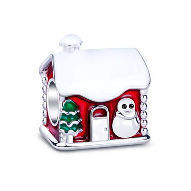 Santa Claus Christmas Tree Charm Bead Pendant for DIY Jewelry Making Unique Christmas Gift Collection