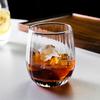 1 Piece Nordic Ripple Glass Tumbler Cup for Whiskey Spirit Iced Latte Coffee Wine Side Glass Cup Transparent Drinkware