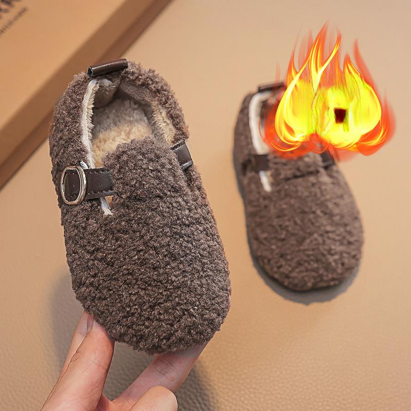 Zapatos Niña Velvet Child Cotton Shoe 2024 Winter New Boy House Shoes Warm Girls Casual Shoe Non Slip Child Shoes Infant Shoe