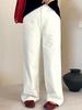 Plus Size Women's Wide Leg Floor-Length Casual Pants for Spring 2026 - Versatile Loose Jeans NK1502