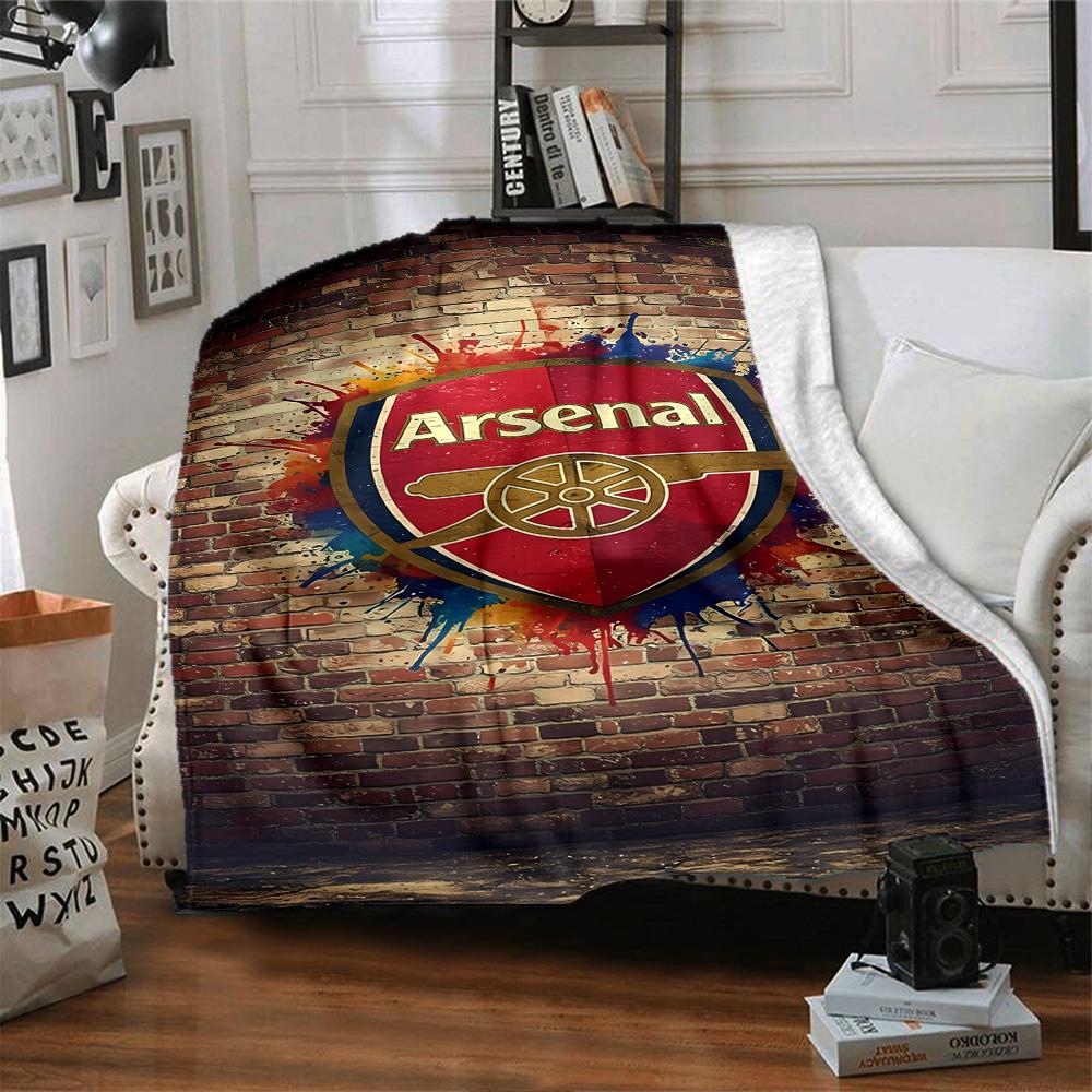Arsenal Blanket Warmthful Decor Suitable for Sofa Bed Office All-Season Use Digital Print Gift for Travel Home Birthdays