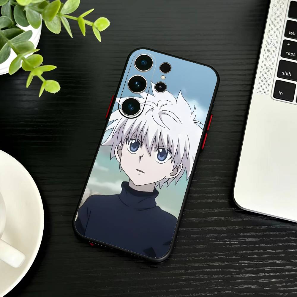 W-Killua Zoldyck H-Hunter X Hunter Phone Case For Samsung S26,S25,S24,S23,S22,S21,S20,Ultra,Plus,FE Black Soft Cover
