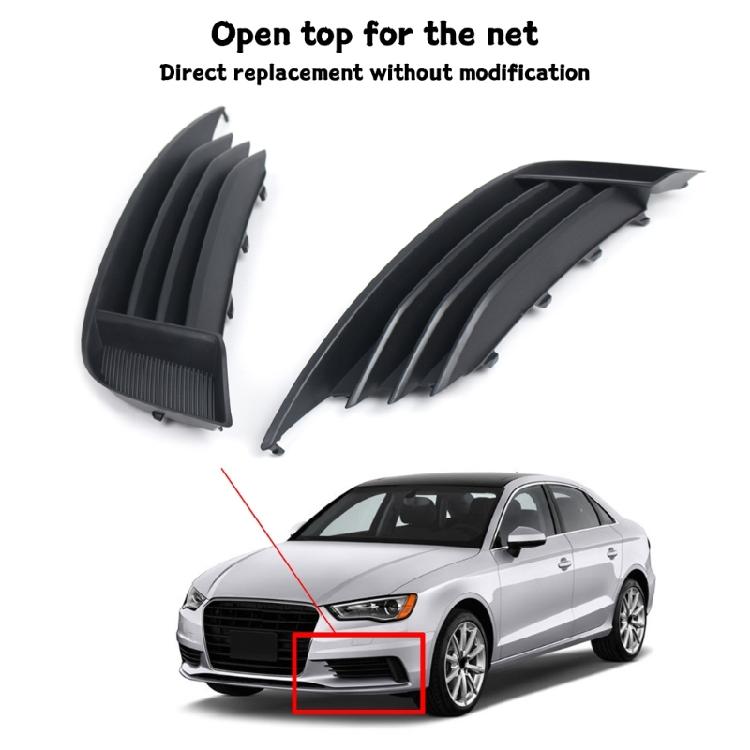 Mesh Hoods Auto Bumper Grilles Guard For 2013-2017 Saloon Or Convertible Models Plastic Grill Black