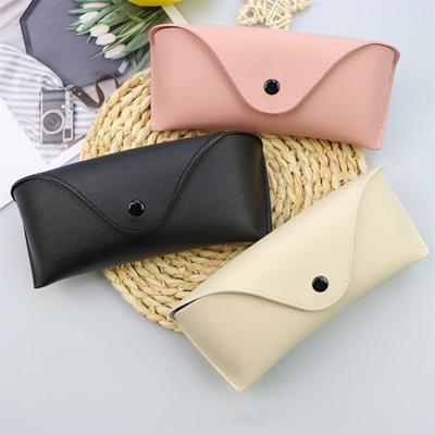 1/2/3pcs Durable Leather Eye Glasses Sunglasses  Case Convenient Lightweight Protector Box Solid Color Pouch Bag Easy To Carry