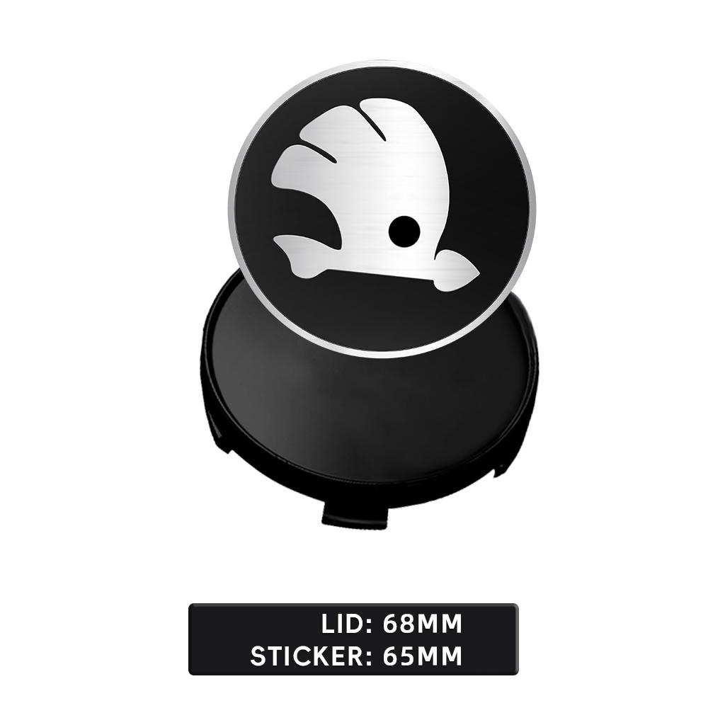 2026 Hot For SKODA 4/8PCS 56 60mm Car Styling Wheel Center Hub Caps Rim Cover Badge Emblem Sticker For Skoda Rapid Octavia A5 RS