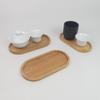 Tableware Solid Wood Dessert Plate Japanese-Style Wooden Tray Snack Plate