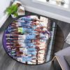 Man City Speler patroon rond tapijt, Tapijt voor Woonkamer Slaapkamer Speelkamer, Antislip Vloermat, Feestdagen Cadeaus en Verjaardagscadeaus.