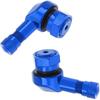 Windance 2pcs 90 Degree CNC Motorcycle Tire Valve Stems for Most Bike 10 Mm To11.3 Mm Tubeless Tires Easy Tallation (Black)