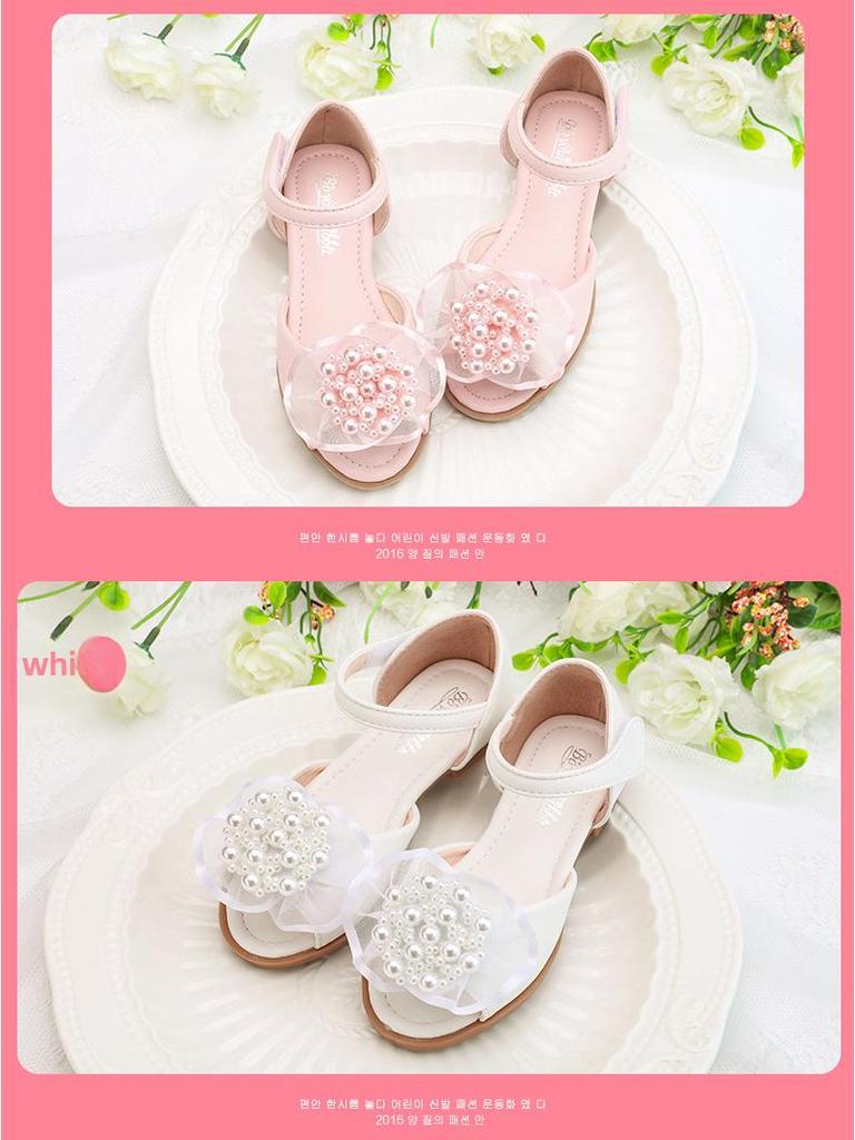 2024 New Soft Leather Princess Sandals for Girls - Summer Dance Shoes for Toddlers & Little Girls