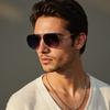 Classic Pilot Sunglasses Vintage Metal Frame UV400 Protection Mirror Lens for Men Women Driving Shades
