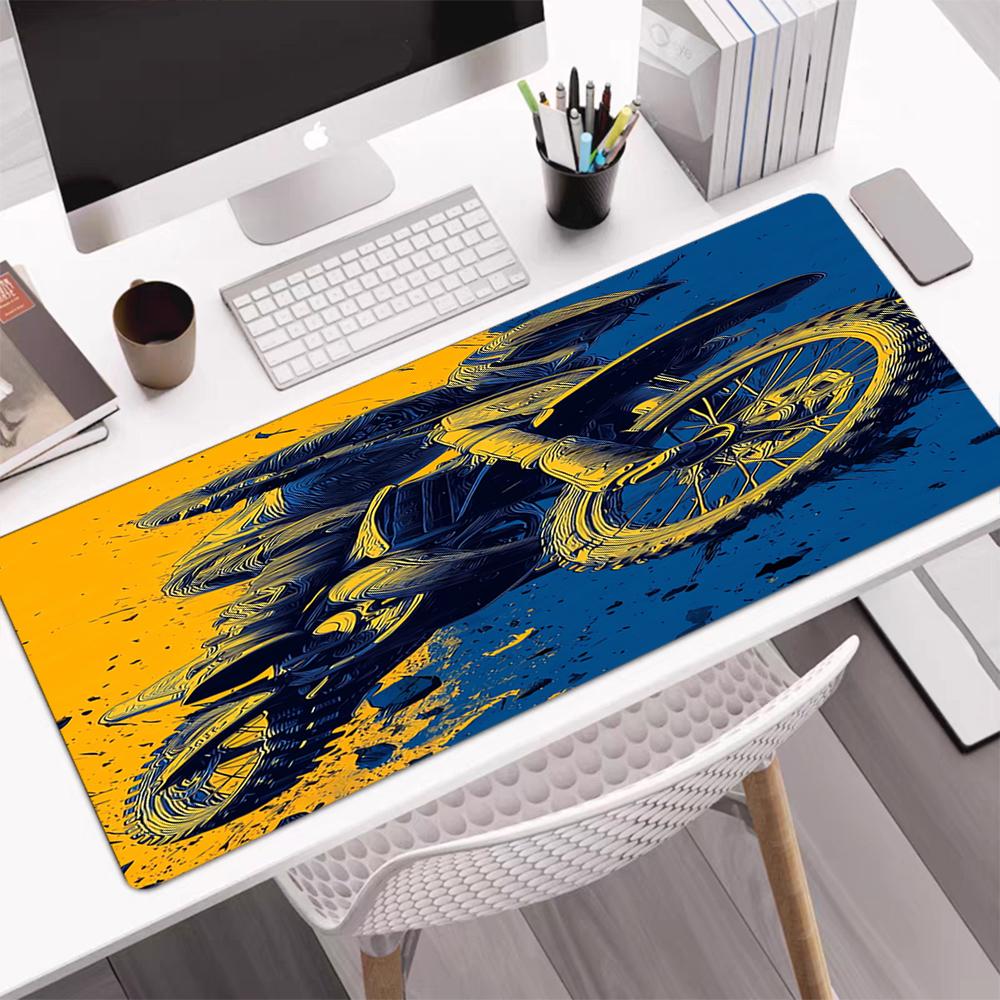 Off Road Motorcycles Theme Mouse Pad, Non Slip Rubber Base, Multifunctional Office & Home Decor, Perfect for Workspace Personalization.