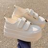 Thick-soled Heightening Velcro Little White Shoes Women's Spring New Small Sports and Leisure Breadboard Shoes