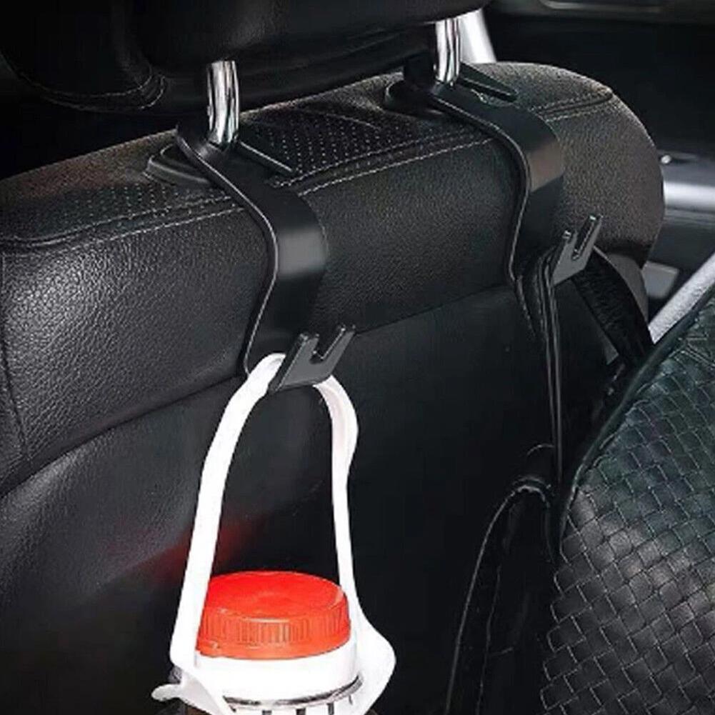 2Pcs Car Headrest Hooks Hanger for Bags Seat Back Organizer Holder Clips Auto Fastener Hooks Car Storage Interior Accessories
