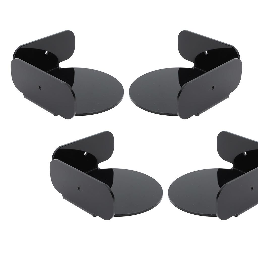 4Pcs Circular Corner Shelf Space Saving Wall Mount Floating Corner Shelf for Security Camera Baby Monitor Speaker