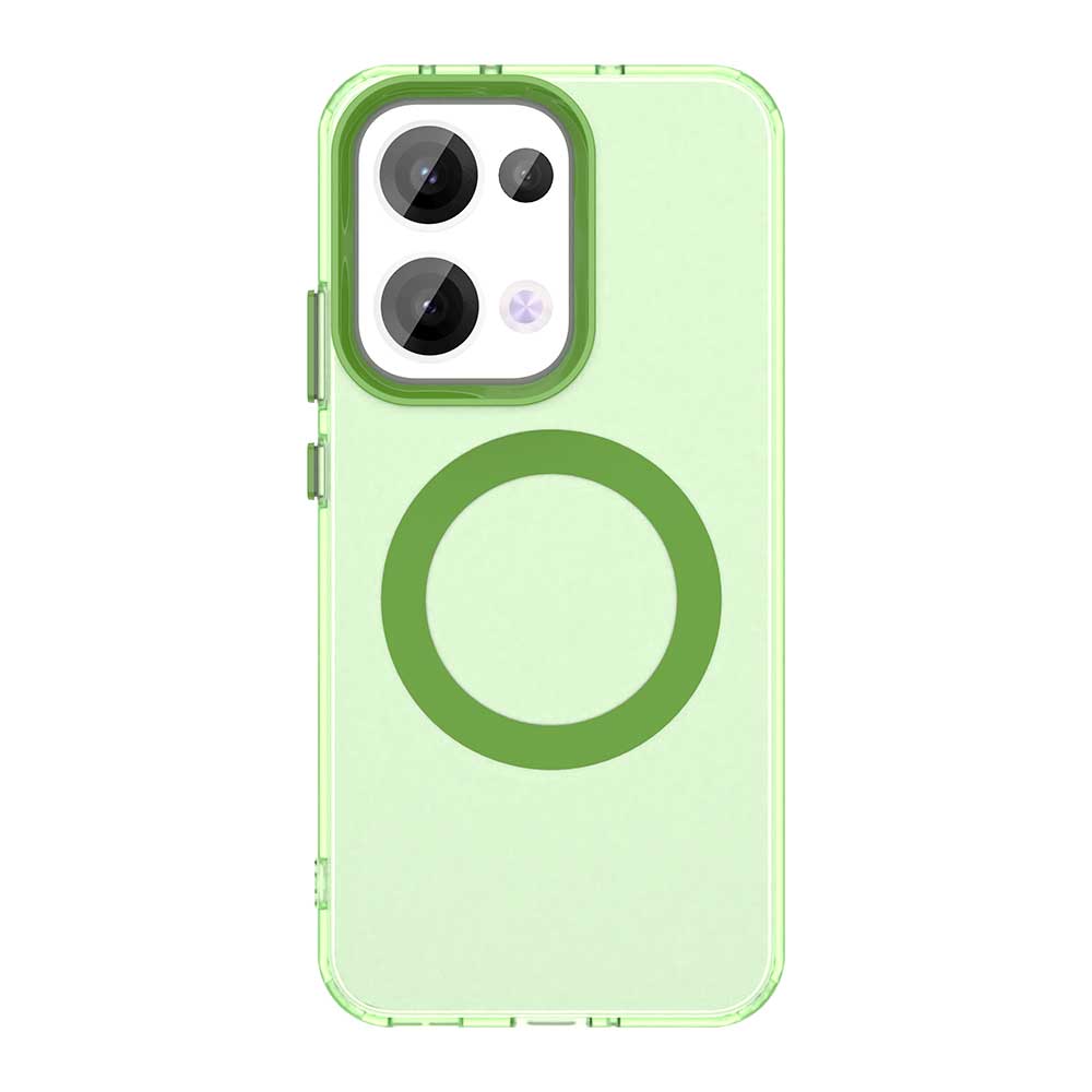Matt genomskinligt linsskyddsfodral för OPPO Reno 13 13F 13 F Reno13 Pro Reno13F Magsafe Magnetiskt trådlöst laddningsskydd