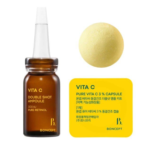 BONCEPT Vita C Freeze Dried Double Shot Ampoule Kit 50mg + 10ml