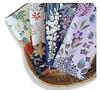 A Soft and Fluffy Tenugui Towel Made with Gauze Featuring Designs On Both Sides from a Kyoto Japanese Goods Manufacturer of Triple-layered (set 4).