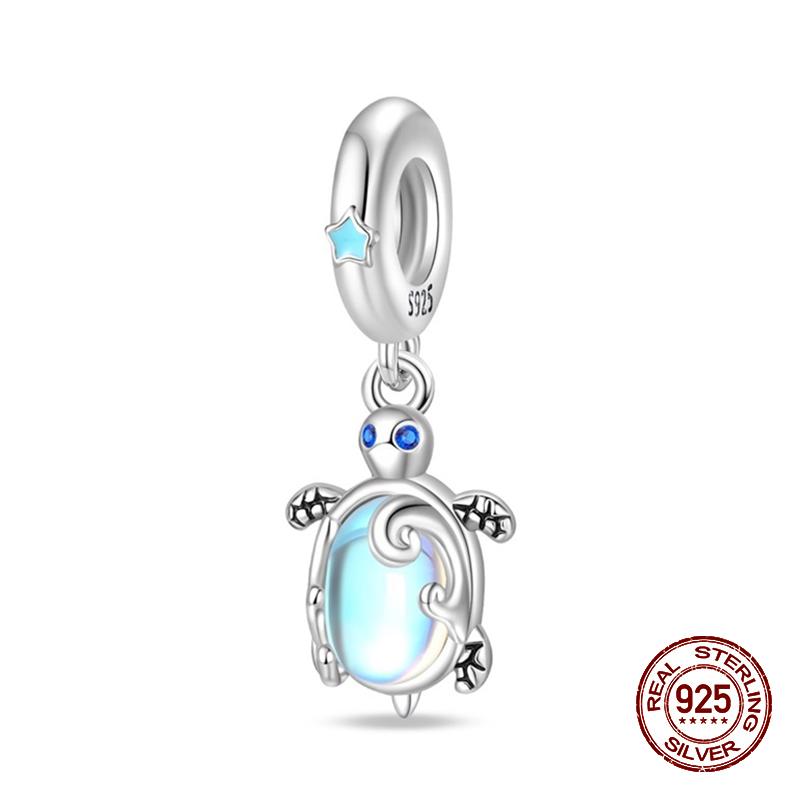 100% Copper Blue Ocean Animal Glow Butterfly Crab Charm Beads Fit Pandachoriginal Bracelets Luxury Diy Jewelry