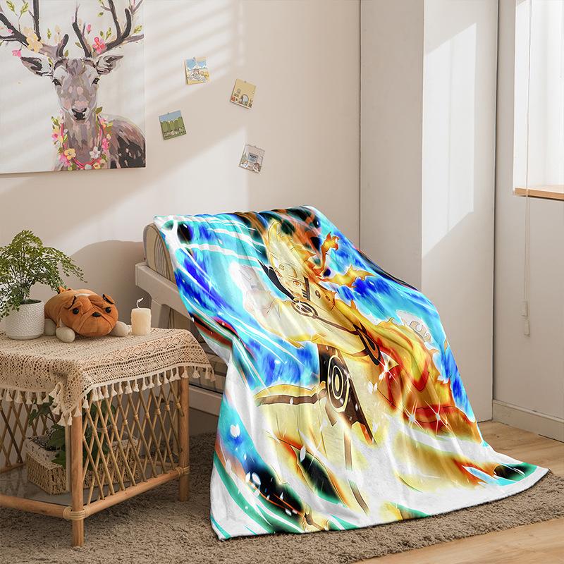 Animation Hokage Series Flannel Blanket 2D Printing Sofa Blanket Thickened Blanket
