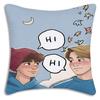 Cute Anime For Heartstoppers Pillow Covers Cartoon Sofa Decorative Home Double-sided Printing Short Plush Cute Cushion Cover