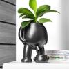 Flower Pot Urinating Man with Water Collection Basin