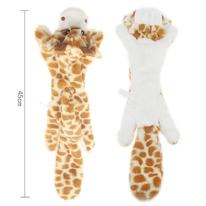 Dog Plush Puzzle Tear Bite Vocal Pet Toys Simulation Animal Shape Leather Shell Toys